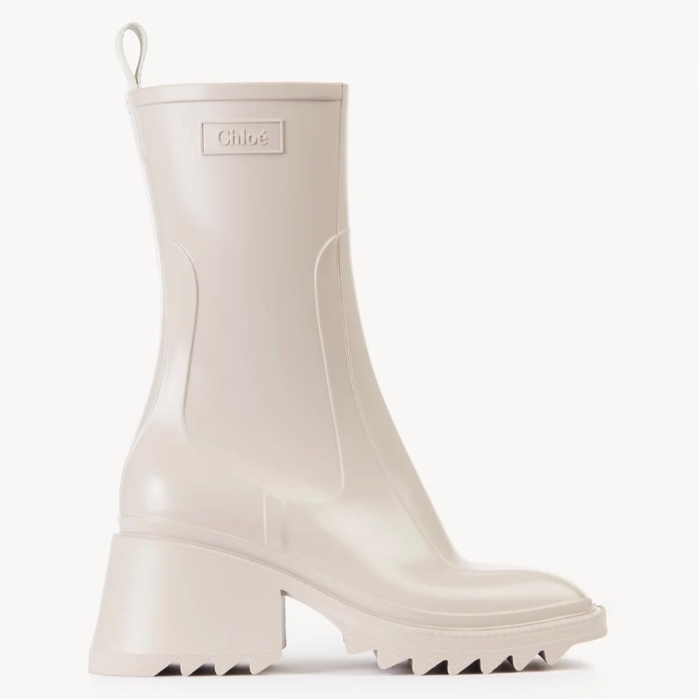 Chloe Betty Boots - Cream colored